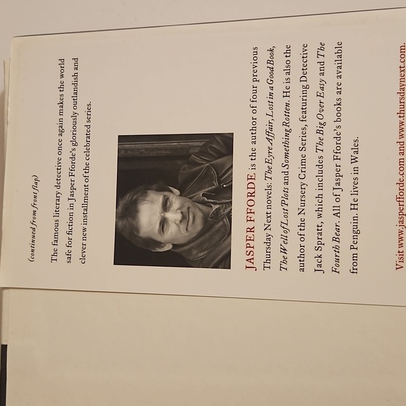 Thursday Next Jasper F forde Viking Publisher Home Accents Cofffe Table Books - Picture 6 of 13